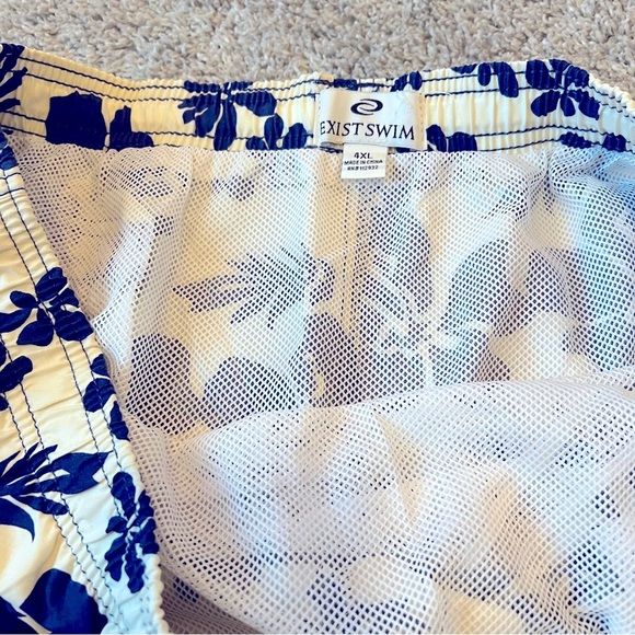NWT Men’s 4XL Swim trunks Swimsuit Exist Elastic Waist Beach‎ Wear Board Shorts - Picture 3 of 8